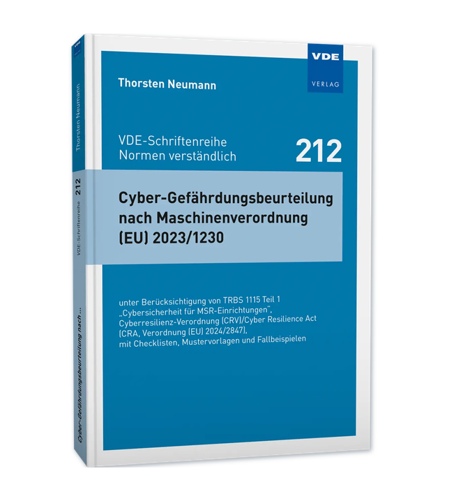Cyber-Gefährdungsbeurteilung nach Maschinenverordnung (EU) 2023_1230 - E-Book PDF (DE) - VDE VERLAG